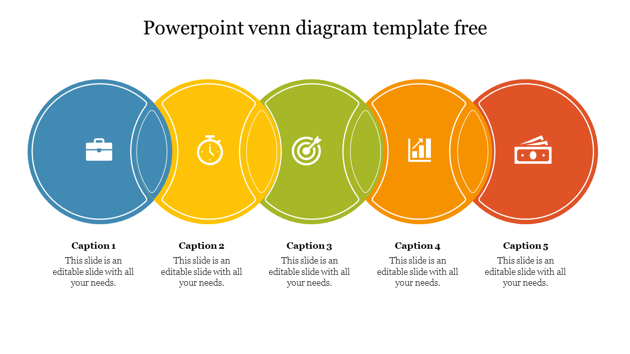 Free - Stunning PowerPoint Venn Diagram Template Free Download